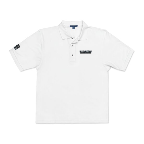 Degen Embroidered Polo - Grey - Image 2