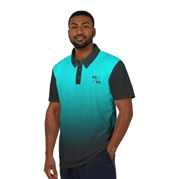 Warning - Performance Golf Polo (Blue) - Image 2