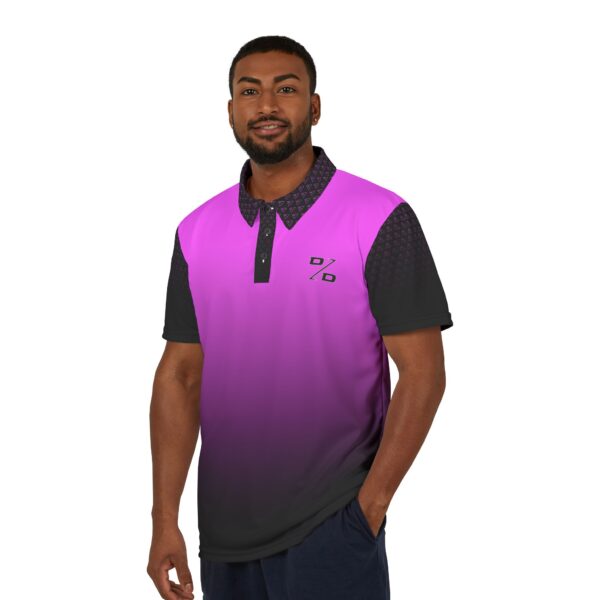 Warning - Performance Golf Polo (Pink) - Image 2