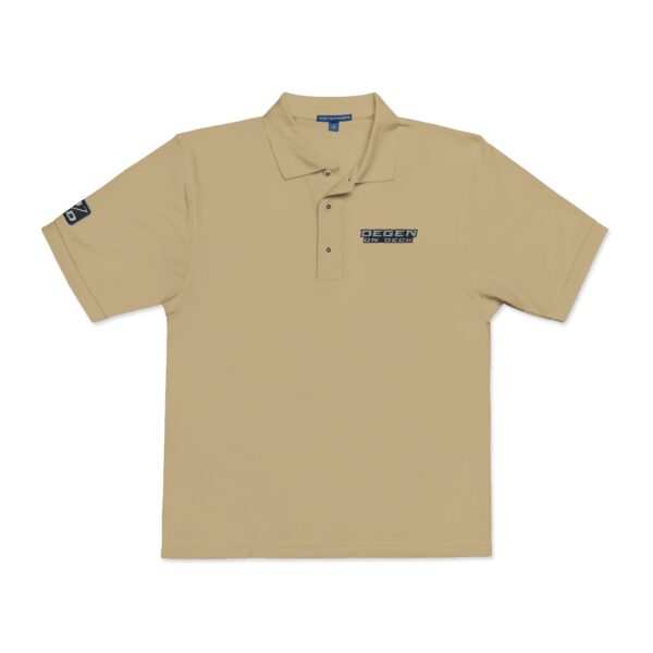 Degen Embroidered Polo - Grey - Image 4