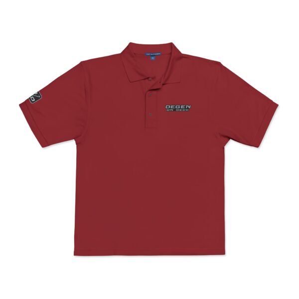 Degen Embroidered Polo - Grey - Image 7