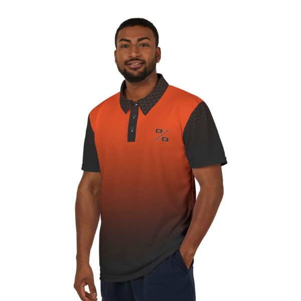 Warning - Performance Golf Polo (Orange) - Image 2