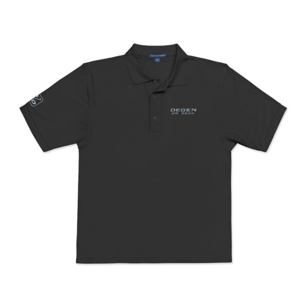 Degen Embroidered Polo - Grey